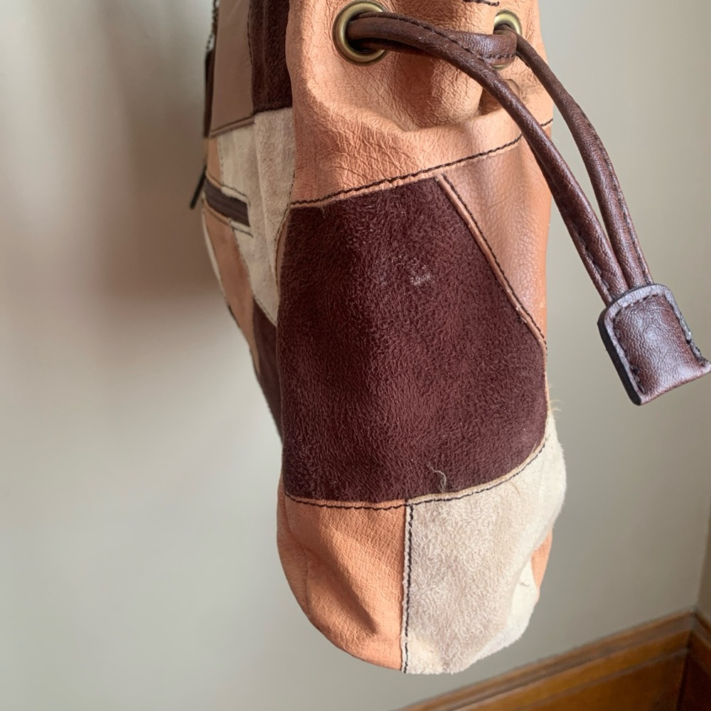 Relativity Genuine Leather Patchwork Brown Tan Sh… - image 5